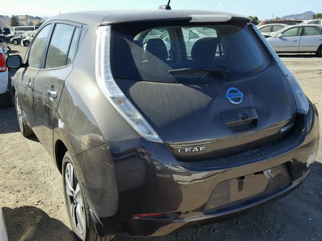 1N4BZ0CP4GC312098 - 2016 NISSAN LEAF SV BROWN photo 3