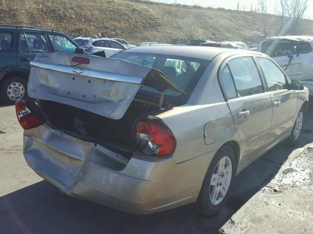 1G1ZT51F26F178876 - 2006 CHEVROLET MALIBU LT GOLD photo 4