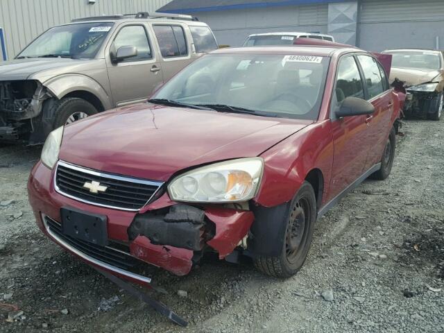 1G1ZS51856F186376 - 2006 CHEVROLET MALIBU LS RED photo 2