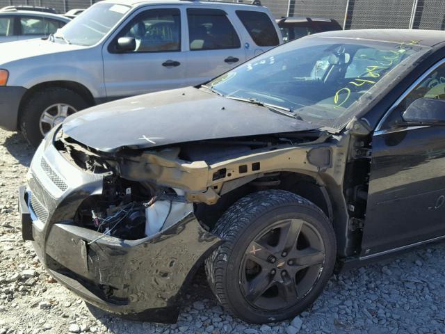 1G1ZH57B294140778 - 2009 CHEVROLET MALIBU 1LT BLACK photo 9