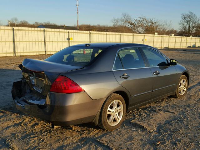 1HGCM56827A137443 - 2007 HONDA ACCORD EX GRAY photo 4