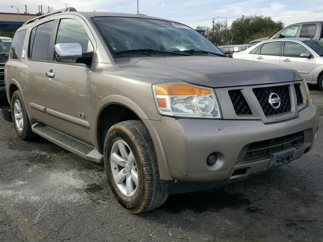 5N1AA08D88N618282 - 2008 NISSAN ARMADA SE TAN photo 1