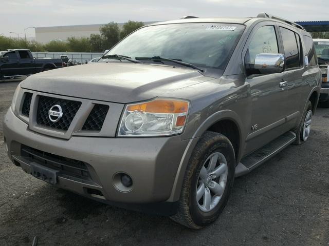 5N1AA08D88N618282 - 2008 NISSAN ARMADA SE TAN photo 2