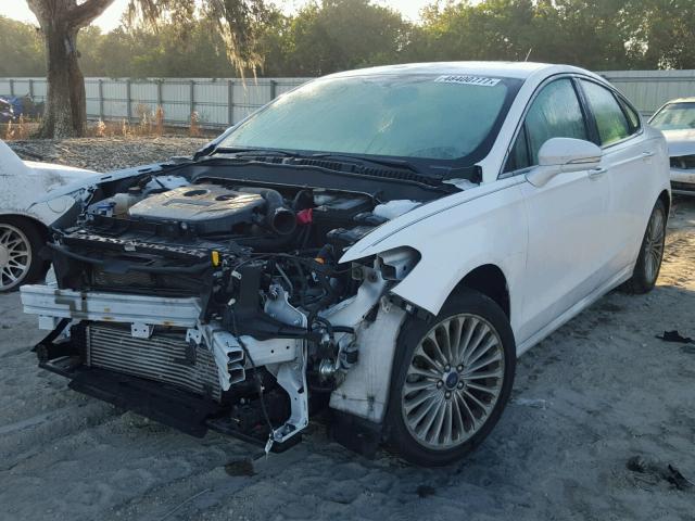 3FA6P0K98ER382213 - 2014 FORD FUSION TIT WHITE photo 2