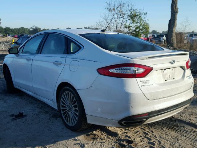 3FA6P0K98ER382213 - 2014 FORD FUSION TIT WHITE photo 3