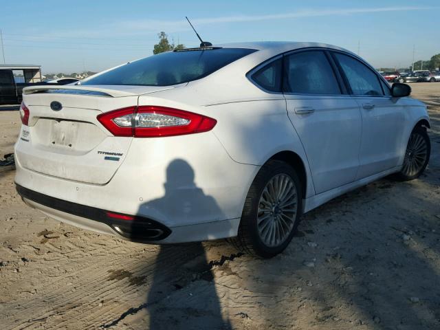 3FA6P0K98ER382213 - 2014 FORD FUSION TIT WHITE photo 4
