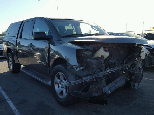 1N6AA07A96N560317 - 2006 NISSAN TITAN XE CHARCOAL photo 1