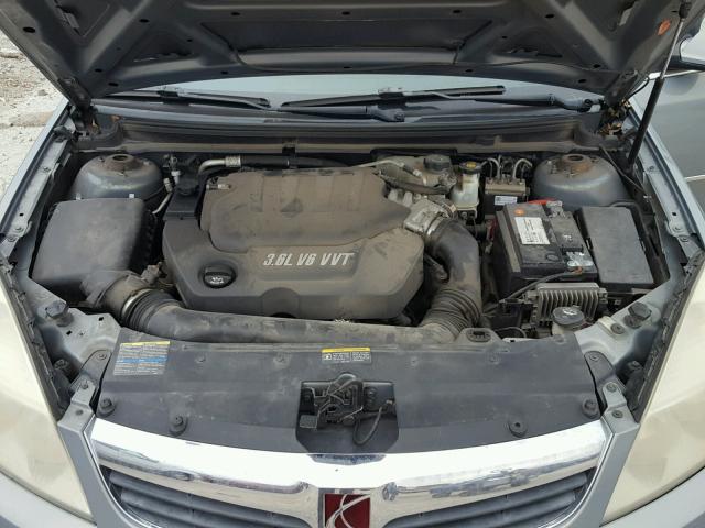 1G8ZV57718F149769 - 2008 SATURN AURA XR GRAY photo 7