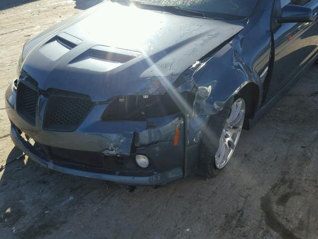 6G2EC57Y29L173253 - 2009 PONTIAC G8 GT BLUE photo 9