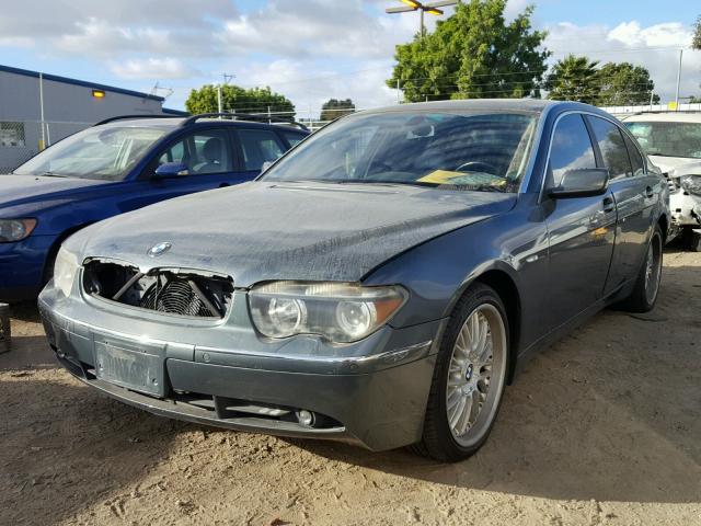 WBAGN63413DR15435 - 2003 BMW 745 LI GRAY photo 2