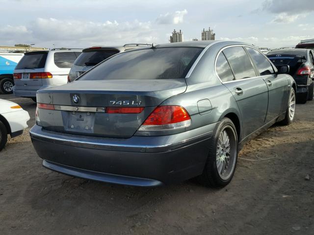 WBAGN63413DR15435 - 2003 BMW 745 LI GRAY photo 4