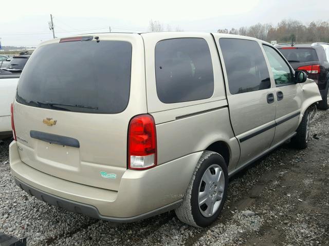 1GNDV23W97D190423 - 2007 CHEVROLET UPLANDER L BEIGE photo 4