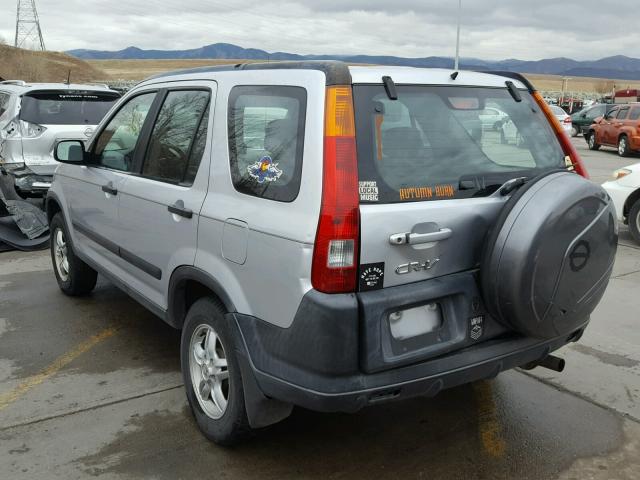 SHSRD684X2U002289 - 2002 HONDA CR-V LX SILVER photo 3