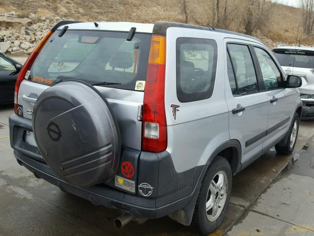 SHSRD684X2U002289 - 2002 HONDA CR-V LX SILVER photo 4