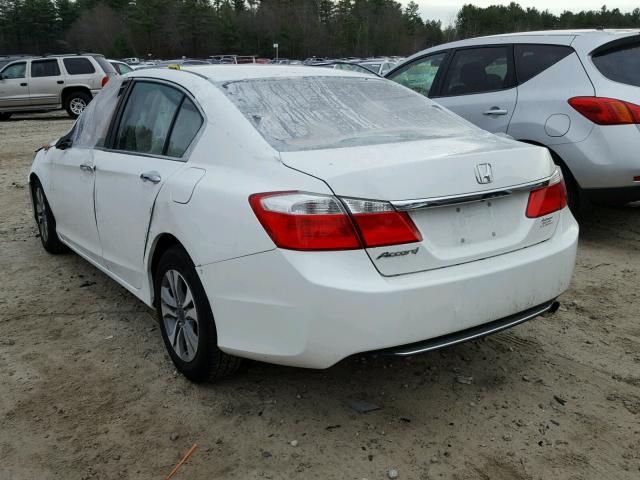 1HGCR2F39DA218682 - 2013 HONDA ACCORD LX WHITE photo 3