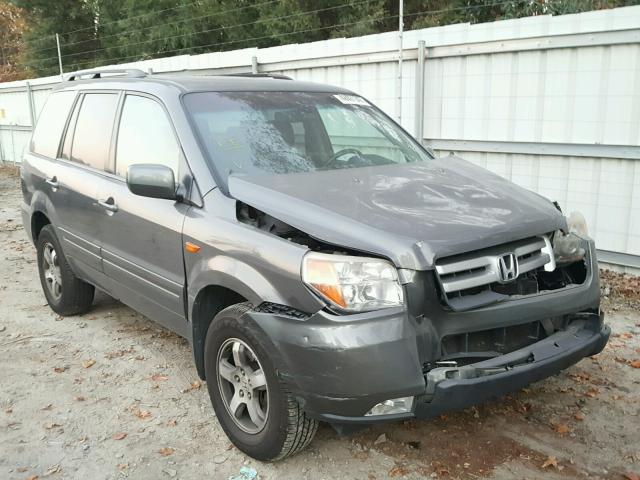 5FNYF28637B010197 - 2007 HONDA PILOT EXL GRAY photo 1