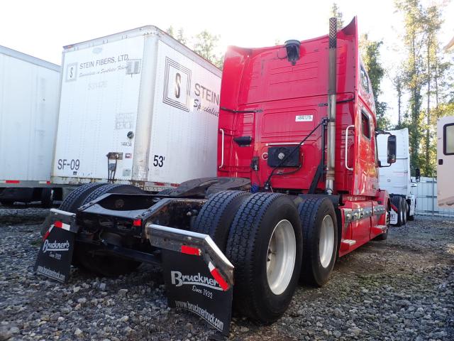 4V4NC9KK99N267481 - 2009 VOLVO VN VNL RED photo 4