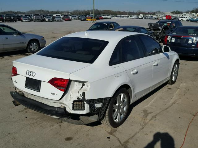 WAUJF78K19N053577 - 2009 AUDI A4 PREMIUM WHITE photo 4