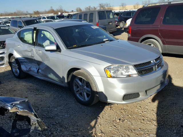 1C3CDZCB4CN287132 - 2012 DODGE AVENGER SX SILVER photo 1