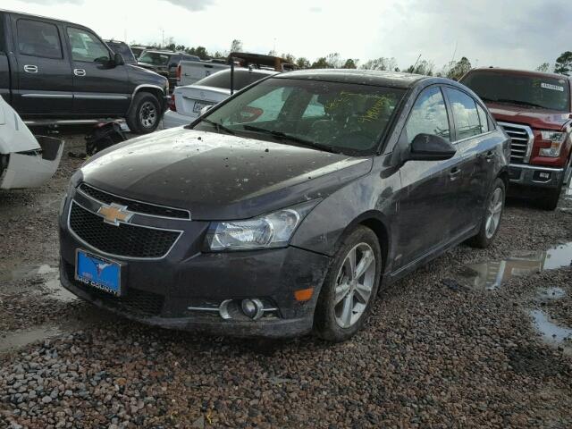 1G1PE5SBXE7304777 - 2014 CHEVROLET CRUZE LT BLACK photo 2