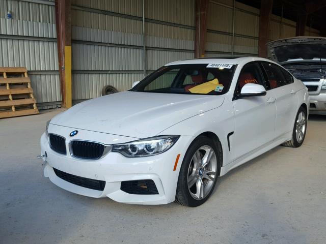 WBA4B1C57FD955661 - 2015 BMW 435 I WHITE photo 2