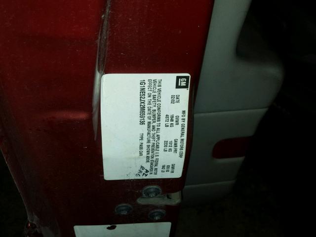 1G1NE52JX2M659136 - 2002 CHEVROLET MALIBU LS 栗色 照片 10