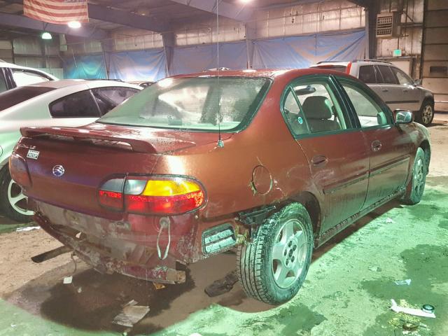 1G1NE52JX2M659136 - 2002 CHEVROLET MALIBU LS 栗色 照片 4