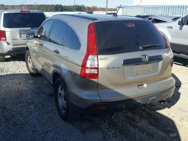 JHLRE38337C051125 - 2007 HONDA CR-V LX BROWN photo 3