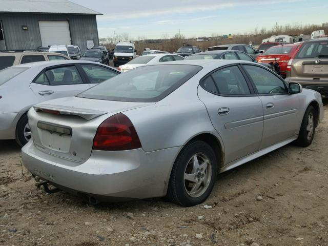 2G2WP522X41330082 - 2004 PONTIAC GRAND PRIX SILVER photo 4