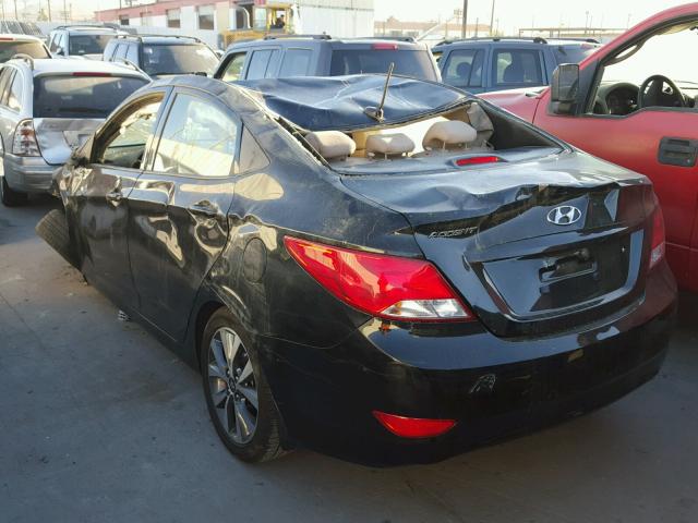 KMHCT4AE4HU283637 - 2017 HYUNDAI ACCENT SE BLACK photo 3