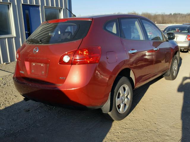 JN8AS5MVXAW123891 - 2010 NISSAN ROGUE S RED photo 4