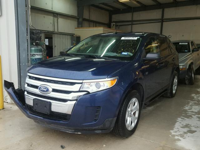 2FMDK3G92CBA38006 - 2012 FORD EDGE SE BLUE photo 2