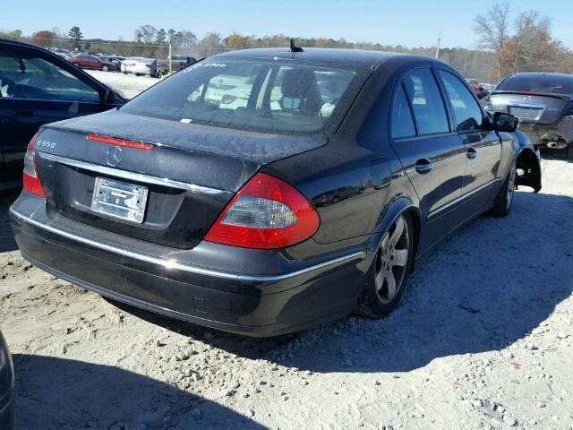 WDBUF72X87B033506 - 2007 MERCEDES-BENZ E 550 BLACK photo 4