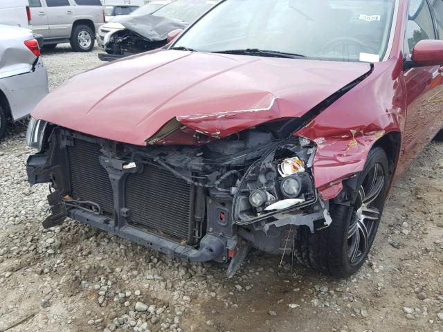 1N4BA41E75C856821 - 2005 NISSAN MAXIMA SE RED photo 9