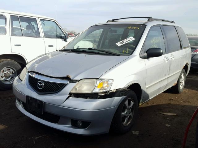 JM3LW28J720301993 - 2002 MAZDA MPV WAGON SILVER photo 2