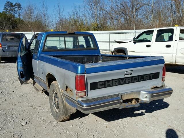 1GCCT19R4J2114472 - 1988 CHEVROLET S TRUCK S1 BLUE photo 3