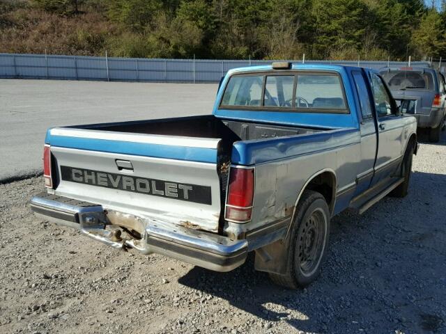 1GCCT19R4J2114472 - 1988 CHEVROLET S TRUCK S1 BLUE photo 4