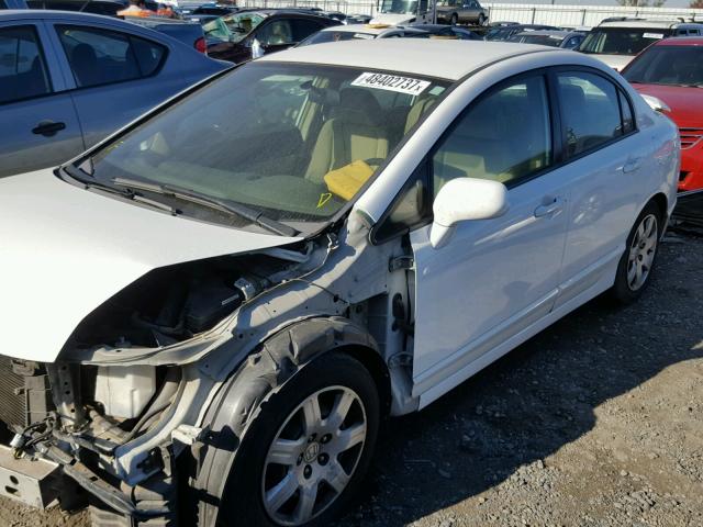 1HGFA16557L093043 - 2007 HONDA CIVIC LX WHITE photo 2