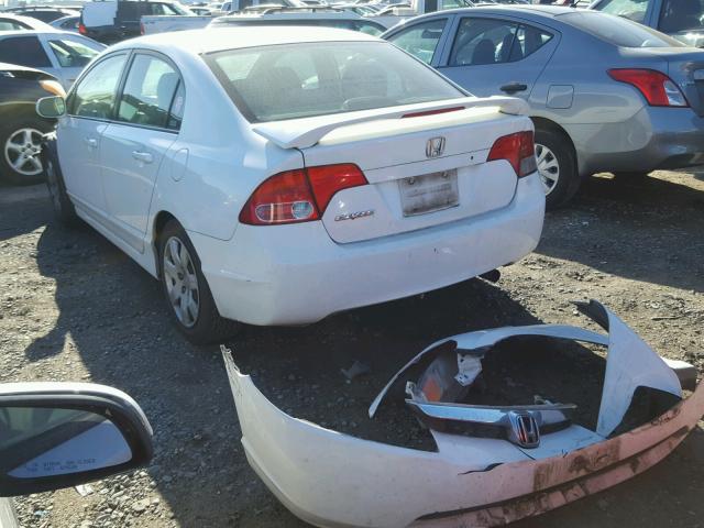 1HGFA16557L093043 - 2007 HONDA CIVIC LX WHITE photo 3