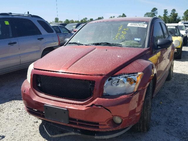 1B3HB78K37D197441 - 2007 DODGE CALIBER R/ MAROON photo 2