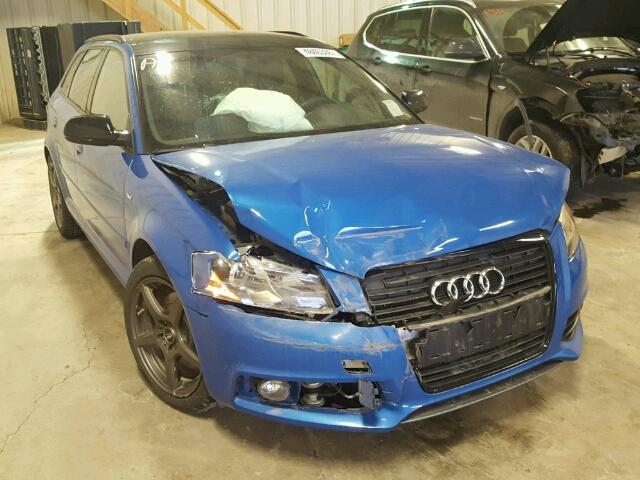 WAUDFCFM1DA019942 - 2013 AUDI A3 PREMIUM BLUE photo 1