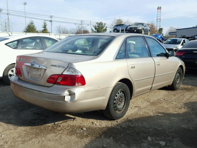 4T1BF28B23U270431 - 2003 TOYOTA AVALON XL GOLD photo 4