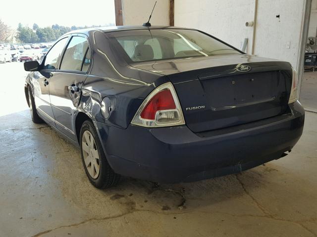 3FAHP06Z57R192469 - 2007 FORD FUSION S BLUE photo 3