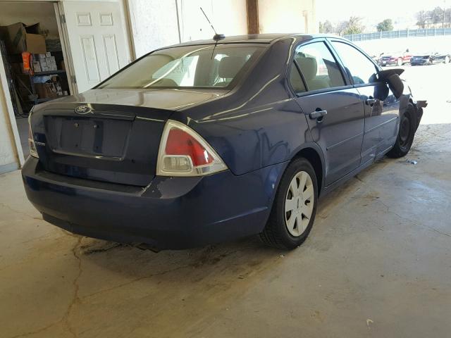 3FAHP06Z57R192469 - 2007 FORD FUSION S BLUE photo 4