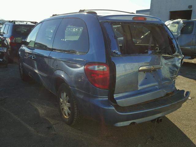 2A8GP54L07R260239 - 2007 CHRYSLER TOWN & COU BLUE photo 3