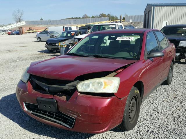 1G1ZS58F57F116799 - 2007 CHEVROLET MALIBU LS MAROON photo 2