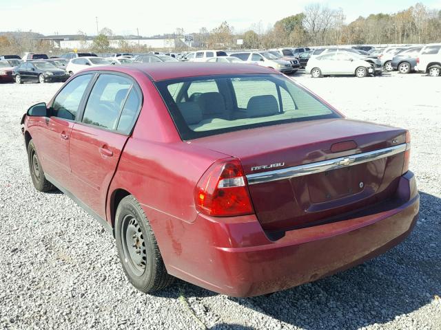 1G1ZS58F57F116799 - 2007 CHEVROLET MALIBU LS 栗色 照片 3