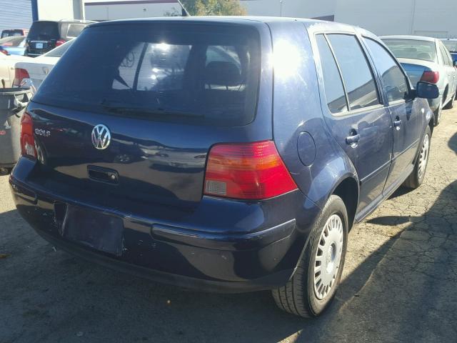 9BWGK61J924037567 - 2002 VOLKSWAGEN GOLF GLS GRAY photo 4