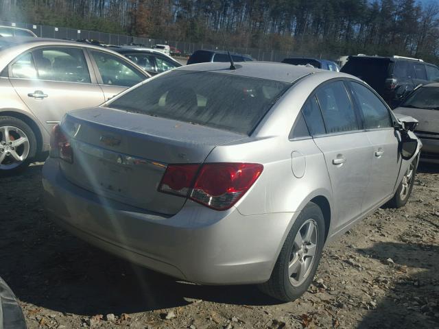 1G1PL5SC3C7117926 - 2012 CHEVROLET CRUZE LT SILVER photo 4