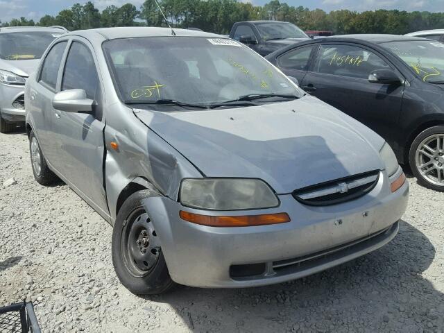 KL1TD52694B191340 - 2004 CHEVROLET AVEO GRAY photo 1